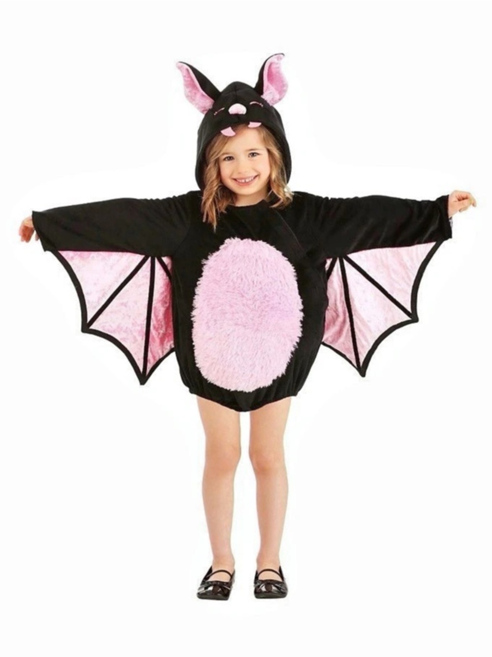 Toddler Vampire Bat Costume Bat Costume Black & Pink Girls 4T